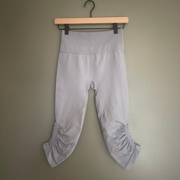 Lululemon Flow & Go Crop Battleship Grey Sz 6 High Waisted Leggings Gym Workout - Picture 6 of 16